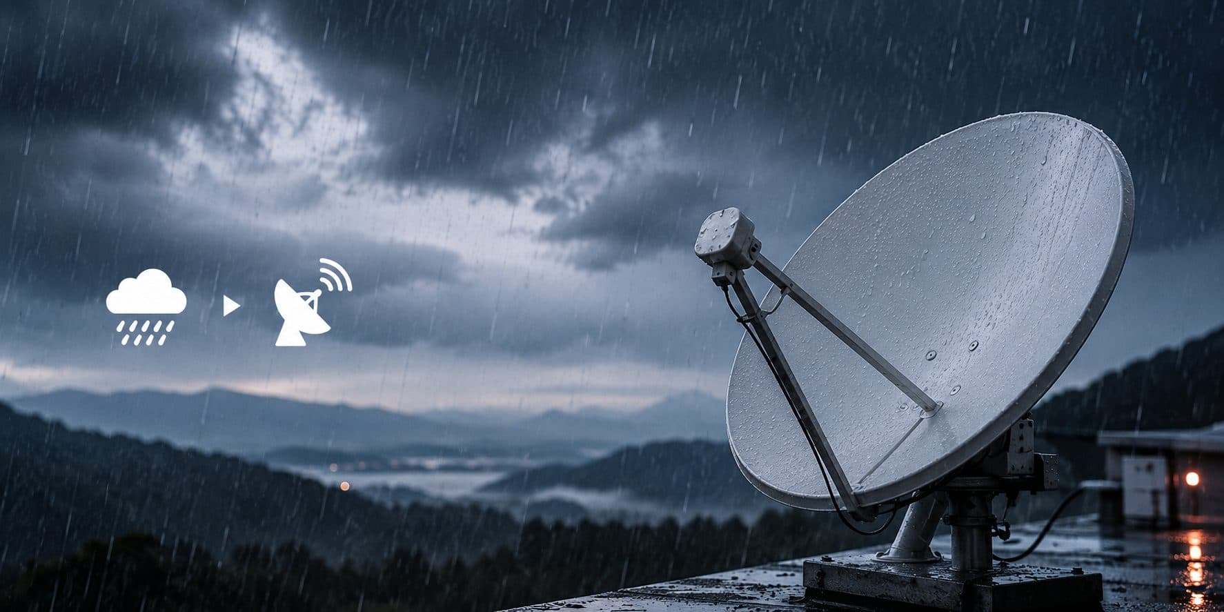 雨が強いと、どの回線から崩れる?衛星通信の品質劣化要因をAIで分析
